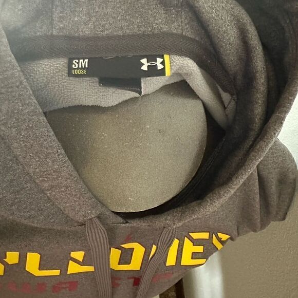 Under Armour Mens Small Iowa State Cyclones Gray Hoodie - Picture 5 of 7